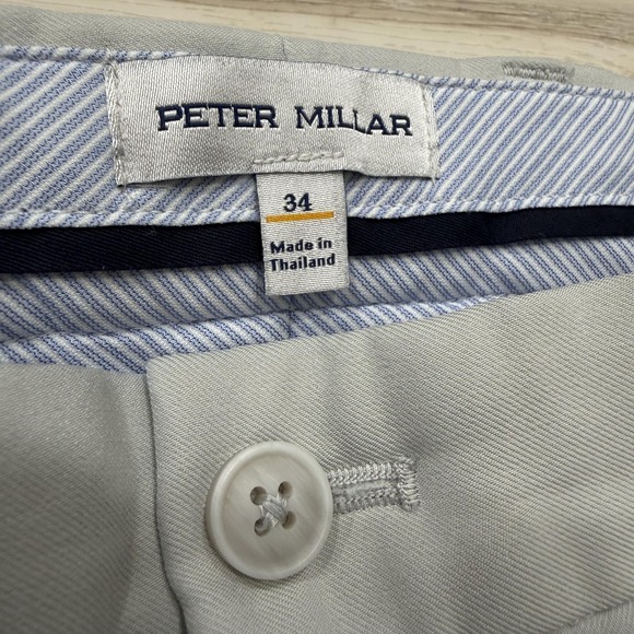 Peter Millar Shorts Mens 34 Gray Salem Classic Fit Performance Golf Stretch - Picture 2 of 7